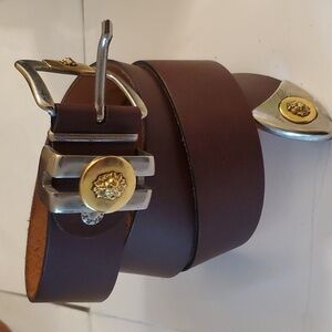 New without tags Vera pelle mens genuine leather dark brown belt size 41"